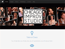 Tablet Screenshot of chicagoimprovstudio.com